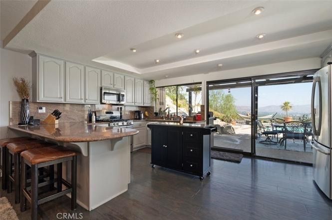 Kitchen and outdoor view
