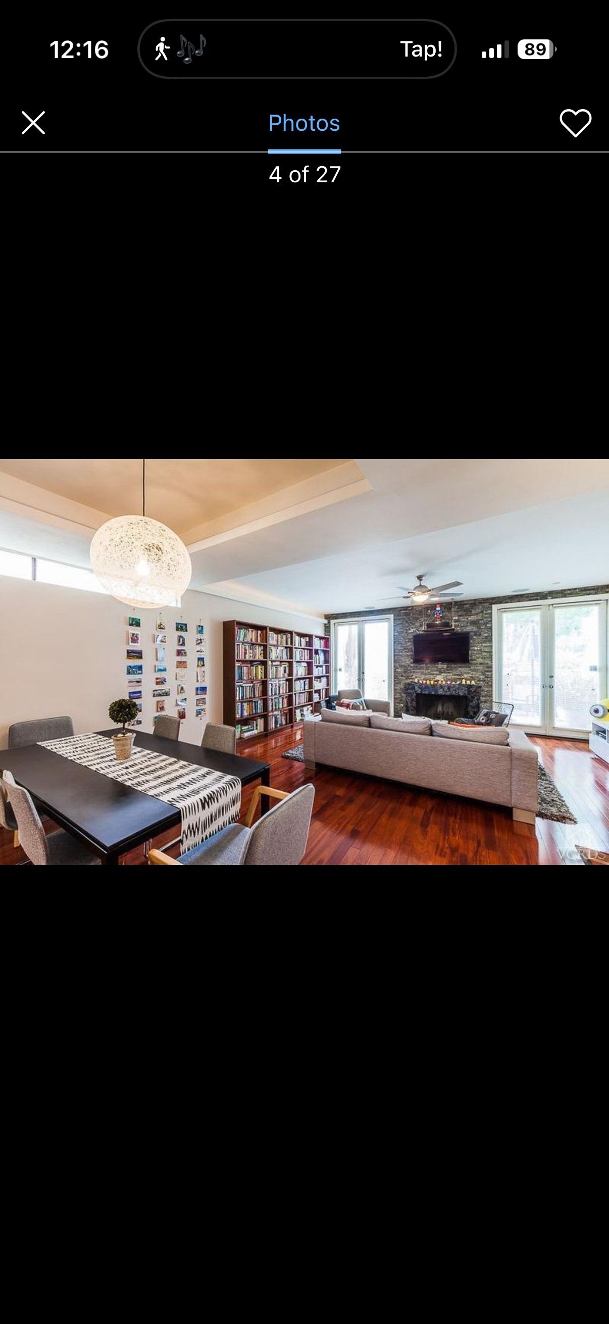 Open living room